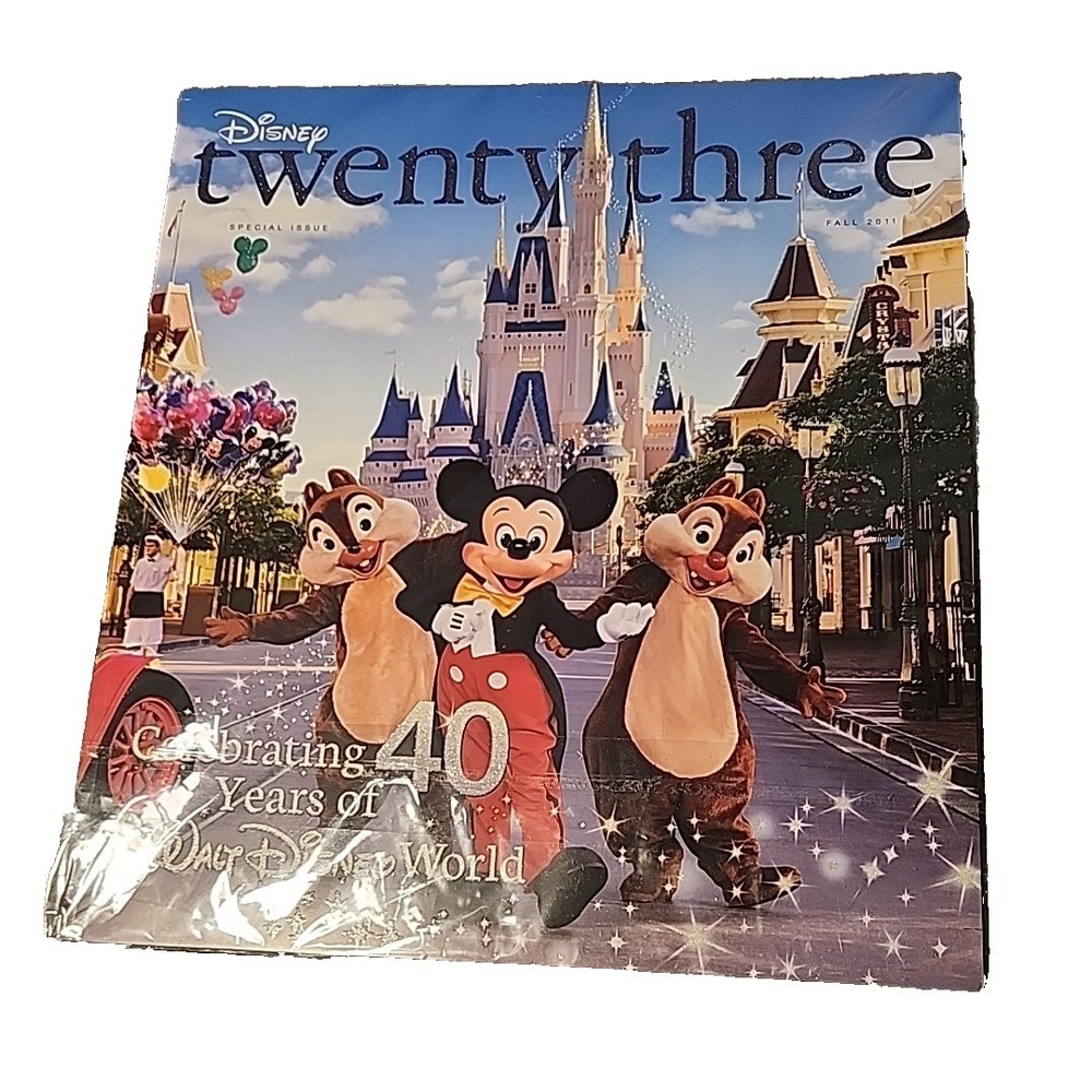Disney D23 Celebrating 40 years of Walt Disney World Sealed Magazine Fall 2011